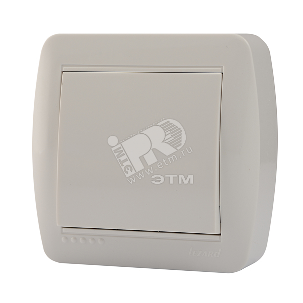 Выключатель одноклавишный, наружный, белый