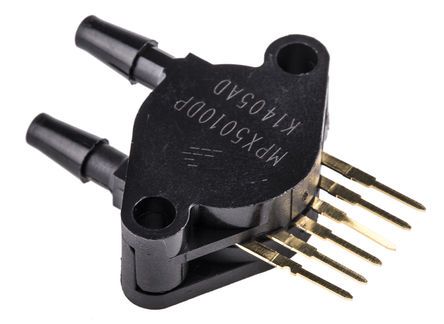 MPX5010DP, NXP for Air, Fluid , 10kPa Max Pressure Reading Analogue, Датчик давления