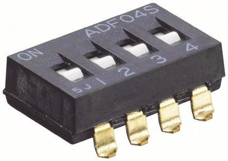2-1825059-4, TE Connectivity 5 Way Surface Mount DIP Switch SPST, Переключатель