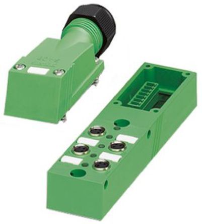 1503412, Phoenix Contact SACB- 4/3-L-C-M8 Series M8 Sensor Box, 4 Port