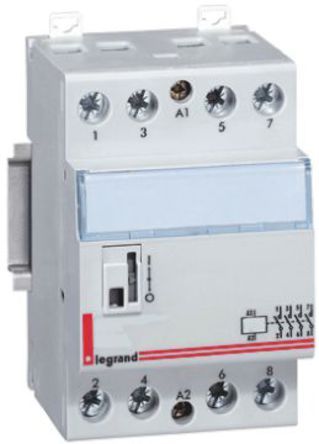 4 125 53, Legrand Contactor - 40 A, 230 V ac Coil, Контактор