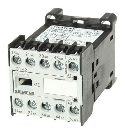 3TH2031-0BB4, Siemens Contactor Relay - 3NO/1NC, 4 A Contact Rating, Контактор