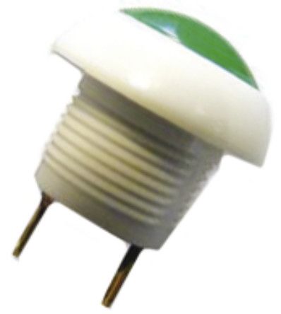 P9-113195, Otto Double Pole Double Throw (DPDT) Momentary Push Button Switch, IP64, 12 (Dia.)mm, Panel Mount, 28V dc, Кнопочный переключатель