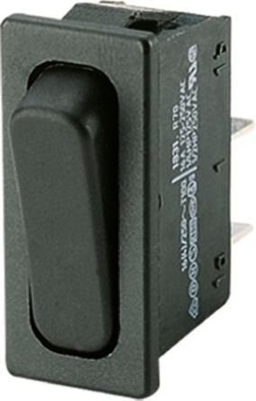 1831.3312, Marquardt Single Pole Single Throw (SPST), On-None-Off Rocker Switch Panel Mount, Клавишный переключатель