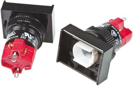 SD16-LAT1-1S, RS PRO Single Pole Double Throw (SPDT) Latching Push Button Switch, 16 (Dia.)mm, Panel Mount, 250V ac, Кнопочный переключатель