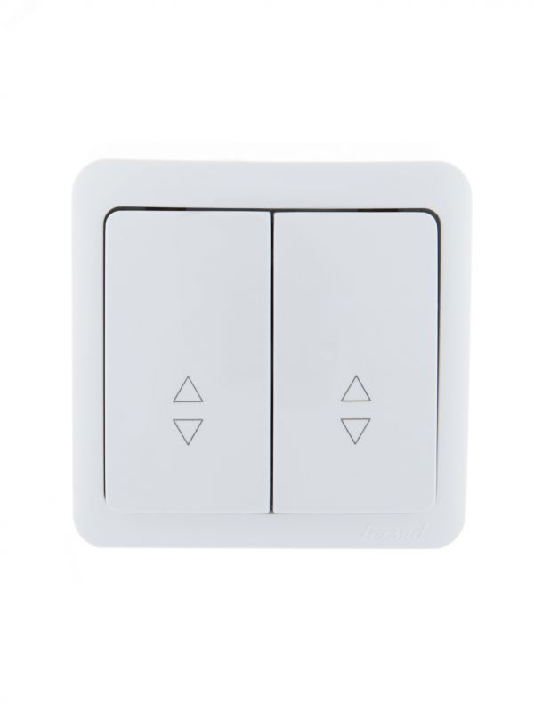 VIOLA Выключатель проходной двойной белый (12шт/144шт)