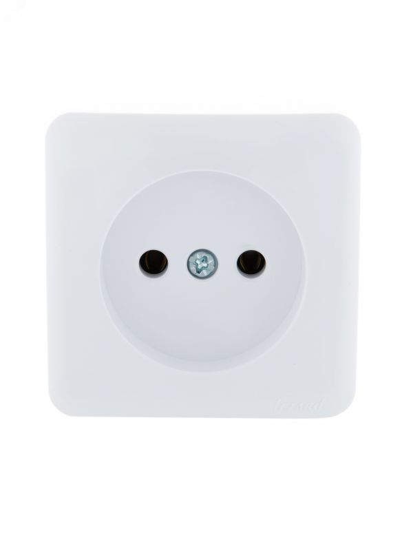 VIOLA Розетка б/з керамика белый (12шт/144шт)