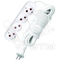 Удлинитель 4х10м ПВС 2х0.75