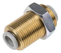 KQ2E06-00A, SMC Pneumatic Bulkhead Tube-to-Tube Adapter Straight Push In 6 mm to Push In 6 mm, Переходник