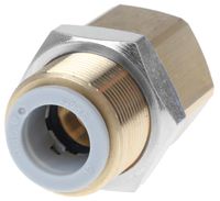 KQ2E12-04A, SMC Pneumatic Bulkhead Threaded-to-Tube Adapter, Push In 12 mm, Rc 1/2 Female BSPPx12mm, Переходник