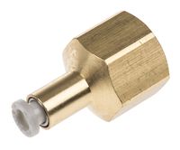 KQ2F04-02A, SMC Threaded-to-Tube Pneumatic Fitting R 1/4 to Push In 4 mm, KQ2 Series, Переходник