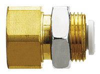 KQ2E16-04A, SMC Pneumatic Bulkhead Threaded-to-Tube Adapter, Push In 16 mm, Rc 1/2 Female BSPPx16mm, Переходник