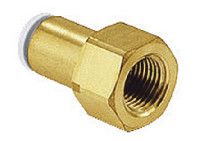 KQ2F04-01A, SMC Threaded-to-Tube Pneumatic Fitting R 1/8 to Push In 4 mm, KQ2 Series, Переходник
