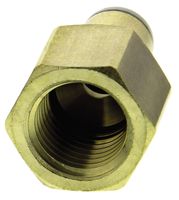 KQ2F06-02A, SMC Threaded-to-Tube Pneumatic Fitting R 1/4 to Push In 6 mm, KQ2 Series, Переходник