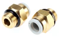 KQ2H06-U01A, SMC Threaded-to-Tube Pneumatic Fitting Uni 1/8 to Push In 6 mm, KQ2 Series, Переходник