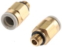 KQ2H06-M6A, SMC Threaded-to-Tube Pneumatic Fitting M6 to Push In 6 mm, KQ2 Series, Переходник