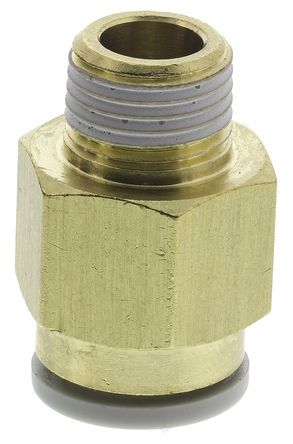 KQ2H08-01AS, SMC Threaded-to-Tube Pneumatic Fitting R 1/8 to Push In 8 mm, KQ2 Series, Переходник