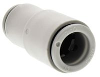 KQ2H08-10A, SMC Tube-to-Tube KQ2 Pneumatic Straight Tube-to-Tube Adapter, Push In 8 mm to Push In 10 mm, Переходник