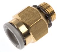KQ2H08-U01A, SMC Threaded-to-Tube Pneumatic Fitting Uni 1/8 to Push In 8 mm, KQ2 Series, Переходник
