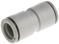 KQ2H10-00A, SMC Tube-to-Tube KQ2 Pneumatic Straight Tube-to-Tube Adapter, Push In 10 mm to Push In 10 mm, Переходник