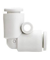 KQ2L04-00A, SMC Pneumatic Elbow Tube-to-Tube Adapter Push In 4 mm to Push In 4 mm, Переходник