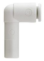 KQ2L08-12A, SMC Pneumatic Elbow Tube-to-Tube Adapter Push In 8 mm to Push In 12 mm, Переходник