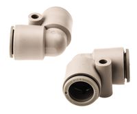 KQ2L12-00A, SMC Pneumatic Elbow Tube-to-Tube Adapter Push In 12 mm to Push In 12 mm, Переходник