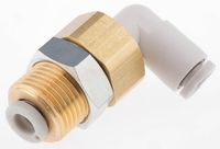 KQ2LE04-00A, SMC Pneumatic Bulkhead Threaded-to-Tube Adapter, Push In 4 mm, M12 x 1 Male BSPPx4mm, Переходник