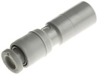 KQ2R04-08A, SMC Tube-to-Tube KQ2 Pneumatic Straight Tube-to-Tube Adapter, Plug In 4 mm to Plug In 8 mm, Переходник