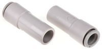 KQ2R08-12A, SMC Tube-to-Tube KQ2 Pneumatic Straight Tube-to-Tube Adapter, Plug In 8 mm to Plug In 12 mm, Переходник