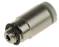 KQ2S04-M5N, SMC Threaded-to-Tube Pneumatic Fitting M5 to Push In 4 mm, KQ2 Series, Переходник