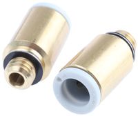 KQ2S06-M6A, SMC Threaded-to-Tube Pneumatic Fitting M6 to Push In 6 mm, KQ2 Series, Переходник