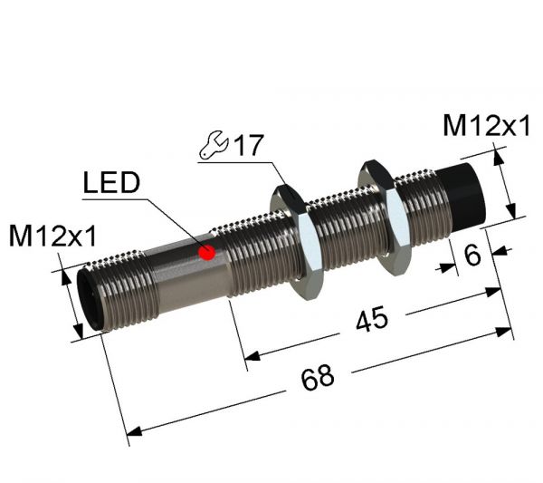 Индуктивный датчик PS2-12M68-4N61-C4