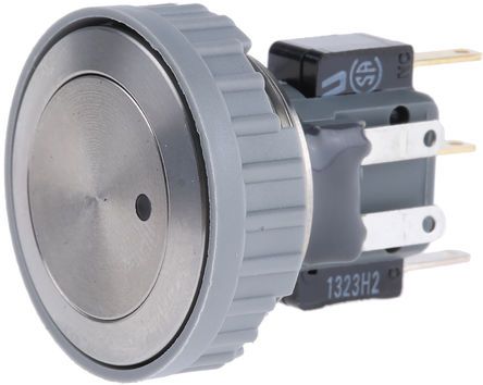 1241.6633.1122000, Schurter Single Pole Double Throw (SPDT) Momentary Green LED Push Button Switch, IP40, 21.20 (Dia.)mm, Panel Mount,, Кнопочный переключатель