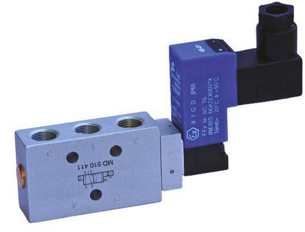 MDS 510 401 Eex ia, RS PRO 5/2 Pneumatic Solenoid Valve Solenoid/Spring G 1/8 MDS Series, Клапан
