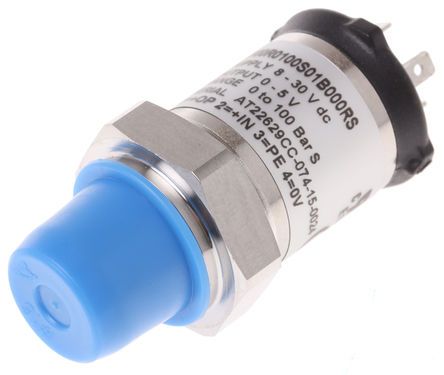 3100R0100S01B000, Gems Sensors Pressure Sensor for Fluid, Gas , 100bar Max Pressure Reading Voltage, Датчик давления