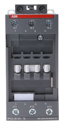 1SBL367001R1300, ABB 3 Pole Contactor - 100 A, 230 V ac Coil, AF Range, 3NO, 22 kW, Контактор