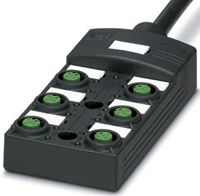 1452673, Phoenix Contact SACB Series M12 Sensor Box, 6 Port, 10m Cable Length