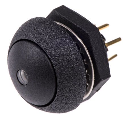 LP9-31231K22, Otto Single Pole Double Throw (SPDT) Momentary White LED Push Button Switch, IP68S, Panel Mount, 28V dc, Кнопочный переключатель