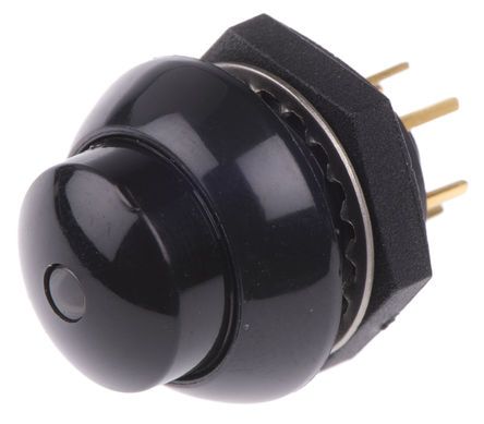 LP9-21231H22, Otto Single Pole Double Throw (SPDT) Momentary Amber LED Push Button Switch, IP68S, Panel Mount, 28V dc, Кнопочный переключатель