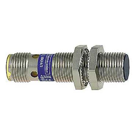 XS1N12NA349D, Telemecanique Sensors M12 x 1 Inductive Sensor - Barrel, NPN-NO Output, 4 mm Detection, IP67, IP69K, Cable Terminal, Индуктивный датчик приближения