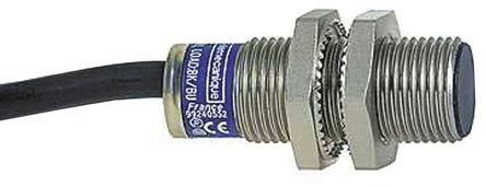 XS1N12NA349, Telemecanique Sensors M12 x 1 Inductive Sensor - Barrel, NPN-NO Output, 4 mm Detection, IP68, IP69K, Cable Terminal, Индуктивный датчик приближения