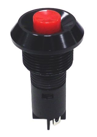 700F22P3B1M1QE, RS PRO Single Pole Single Throw (SPST) Latching Push Button Switch, PCB, 28V dc, Кнопочный переключатель