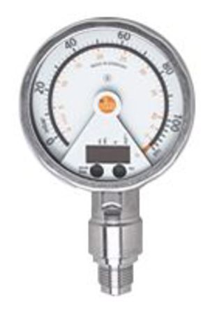 PG2489, ifm electronic Pressure Sensor for Gas, Liquid , 0.1bar Max Pressure Reading Analogue + PNP-NO/NC Programmable, Датчик давления