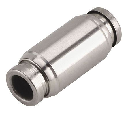 KQG2H04-00, SMC Tube-to-Tube KQ2 Pneumatic Straight Tube-to-Tube Adapter, Push In 4 mm to Push In 4 mm, Переходник