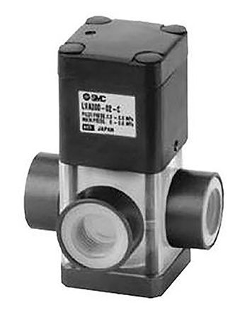 LVA200-02N-C, SMC 2/2 Pneumatic Solenoid Valve Pneumatic NPT 1/4 LVA Series, Клапан