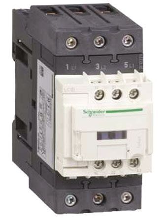 LC1D50AD7, Schneider Electric 3 Pole Contactor, 42 V ac Coil, TeSys D, 3NO, Контактор