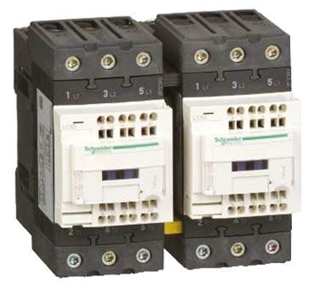 LC2D50A3R7, Schneider Electric 3 Pole Reversing Contactor, 440 V ac Coil, TeSys D, 22 kW, Контактор