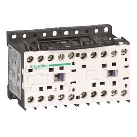 LP5K0610JW3, Schneider Electric 3 Pole Reversing Contactor - 6 A, 12 V dc Coil, TeSys K, 3 kW, Контактор