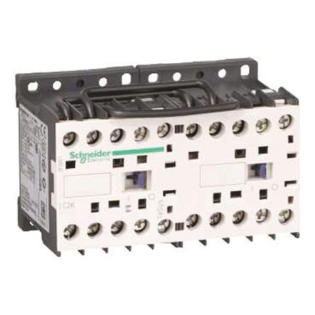 LC2K1201FE7, Schneider Electric 3 Pole Reversing Contactor - 20 A, 110 V ac Coil, TeSys K, 3NO, 5.5 kW, Контактор